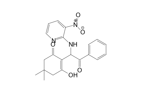 3-hydroxy-5,5-dimethyl-2-[1-[(3-nitro-2-pyridyl)amino]-2-oxo-2-phenyl-ethyl]cyclohex-2-en-1-one