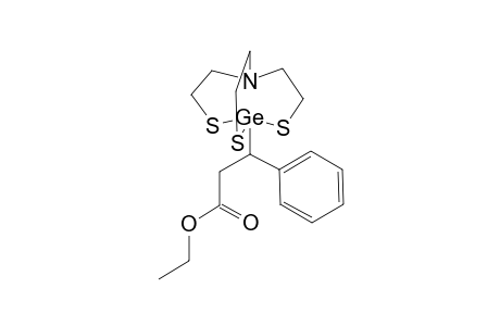 ETHYL-3-(1'-GERMA-5'-AZA-2',8',9'-TRITHIABICYCLOUNDECYL)-3-PHENYLPROPANOATE