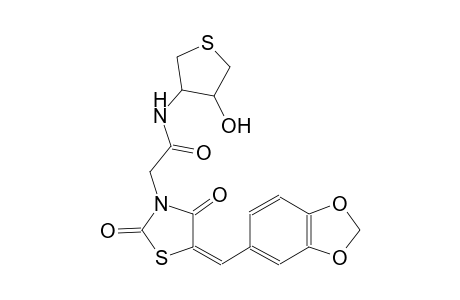3-thiazolidineacetamide, 5-(1,3-benzodioxol-5-ylmethylene)-2,4-dioxo-N-[(3S,4R)-tetrahydro-4-hydroxythienyl]-, (5E)-