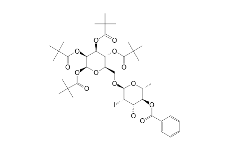 [4-O-BENZOYL-2,6-DIDEOXY-2-IODO-ALPHA-L-MANNO-HEXOPYRANOSYL]-(1->6)-1,2,3,4-TETRA-O-PIVALOYL-BETA-D-MANNOPYRANOSIDE
