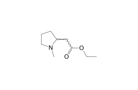 1-methyl-deltasquare, alpha-pyrrolineacetic acid, ethyl ester