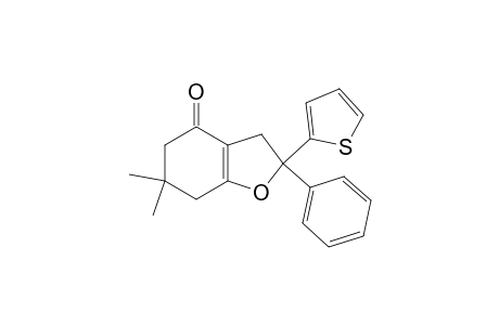 3,5,6,7-Tetrahydro-6,6-dimethyl-2-phenyl-2-(2-thienyl)benzofuran-4(2H)-one