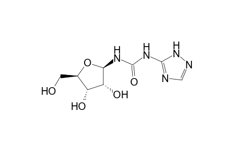 1-[(2R,3R,4S,5R)-3,4-dihydroxy-5-(hydroxymethyl)-2-oxolanyl]-3-(1H-1,2,4-triazol-5-yl)urea