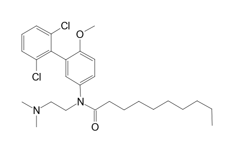 Decanoic acid (2',6'-dichloro-6-methoxybiphen-3-yl)-(2-dimethylaminoethyl)amide