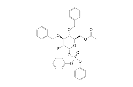 DIPHENYL-6-O-ACETYL-3,4-DI-O-BENZYL-2-DEOXY-2-FLUORO-ALPHA-D-GLUCOSYL-PHOSPHATE