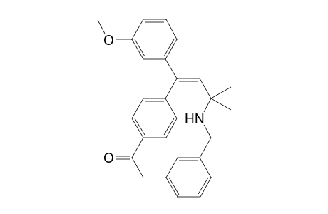 1-{4-[(1E)-3-(benzylamino)-1-(3-methoxyphenyl)-3-methylbut-1-en-1-yl]phenyl}ethanone