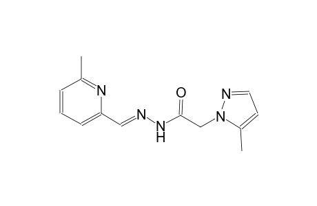 2-(5-methyl-1H-pyrazol-1-yl)-N'-[(E)-(6-methyl-2-pyridinyl)methylidene]acetohydrazide