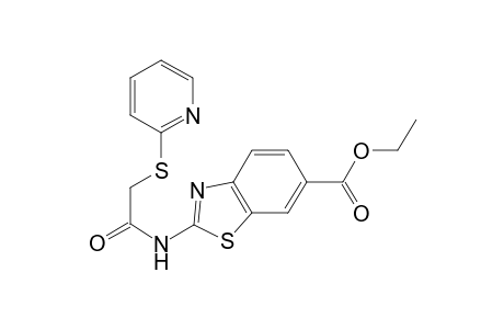 2-[2-(Pyridin-2-ylsulfanyl)-acetylamino]-benzothiazole-6-carboxylic acid ethyl ester