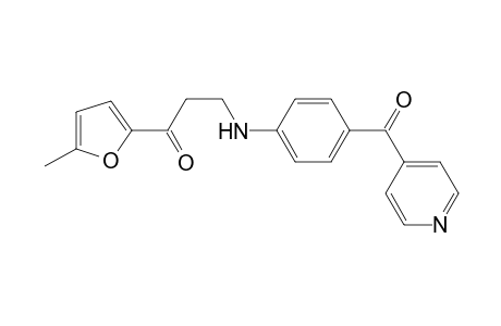 1-(5-Methylfuran-2-yl)-3-{[4-(pyridin-4-ylcarbonyl)phenyl]amino}propan-1-one