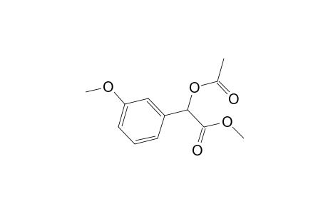 Benzeneacetic acid, .alpha.-(acetyloxy)-3-methoxy-, methyl ester