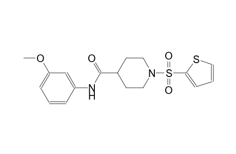 N-(3-methoxyphenyl)-1-(2-thienylsulfonyl)-4-piperidinecarboxamide