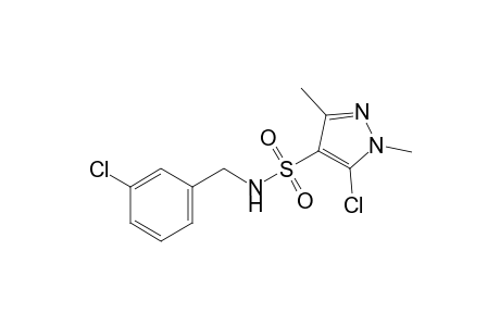 5-chloro-N-(m-chlorobenzyl)-1,3-dimethylpyrazole-4-sulfonamide