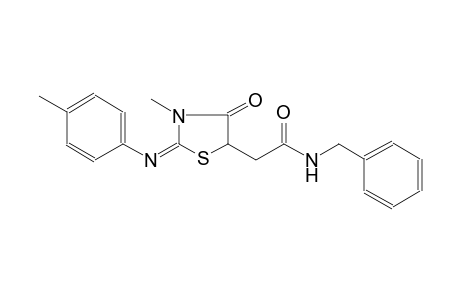 5-thiazolidineacetamide, 3-methyl-2-[(4-methylphenyl)imino]-4-oxo-N-(phenylmethyl)-, (2E)-