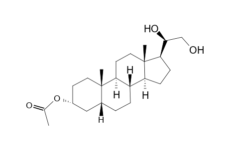 5β-pregnane-3α,20α,21-triol, 3-acetate