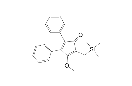 4-Methoxy-2,3-diphenyl-5-(trimethylsilylmethyl)-1-cyclopenta-2,4-dienone