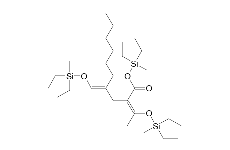2-[1-[(Diethylmethylsilyl)oxy]ethylidene]-4-[[(diethylmethylsilyl)oxy]methylene]decanoic Acid Diethylmethylsilyl Ester