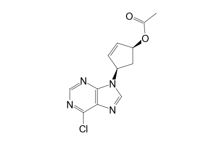 9-[(1'-BETA,4'-BETA)-4'-ACETOXYCYClOPENT-2'-ENYL]-6-CHLOROPURINE
