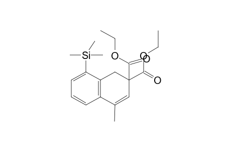 4-methyl-8-trimethylsilyl-1H-naphthalene-2,2-dicarboxylic acid diethyl ester