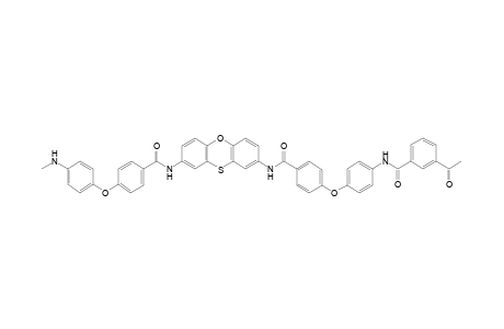 Polyphenoxathiine with isophthalamide and oxydiphenyl linkages