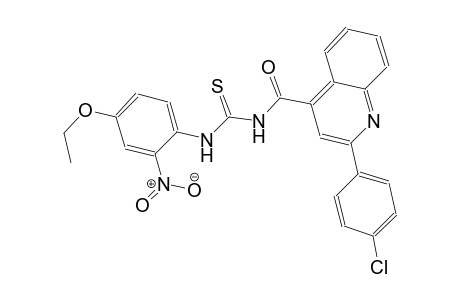 N-{[2-(4-chlorophenyl)-4-quinolinyl]carbonyl}-N'-(4-ethoxy-2-nitrophenyl)thiourea