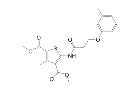 dimethyl 3-methyl-5-{[3-(3-methylphenoxy)propanoyl]amino}-2,4-thiophenedicarboxylate