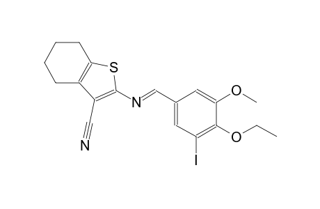 benzo[b]thiophene-3-carbonitrile, 2-[[(E)-(4-ethoxy-3-iodo-5-methoxyphenyl)methylidene]amino]-4,5,6,7-tetrahydro-