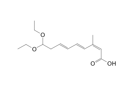 (2Z,4E,6E)-9,9-Diethoxy-3-methylnona-2,4,6-trienoic acid