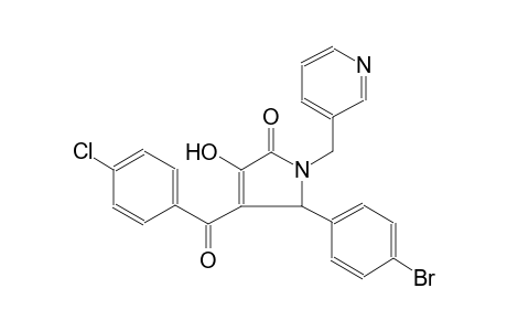 2H-pyrrol-2-one, 5-(4-bromophenyl)-4-(4-chlorobenzoyl)-1,5-dihydro-3-hydroxy-1-(3-pyridinylmethyl)-