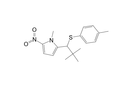 1H-Pyrrole, 2-[2,2-dimethyl-1-[(4-methylphenyl)thio]propyl]-1-methyl-5-nitro-
