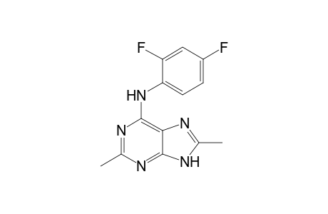 6-(2,4-Difluorophenyl)amino-2,8-dimethyl-9H-purine
