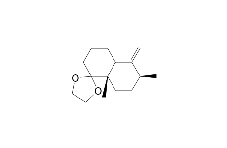 Spiro[1,3-dioxolane-2,1'(2'H)-naphthalene], octahydro-6',8'a-dimethyl-5'-methylene-, (4'a.alpha.,6'.beta.,8'a.beta.)-(.+-.)-