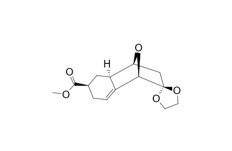 Methyl (1RS,2SR,4SR,8RS)-9,9-(ethylenedioxy)-11-oxatricyclo[6.2.1.0(2,7)]undec-6-ene-4-carboxylate