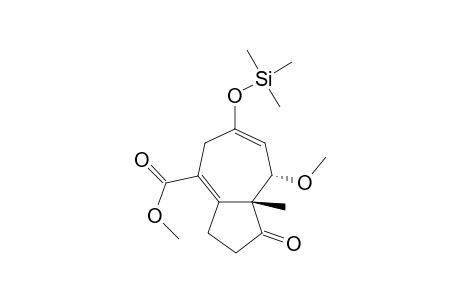 4-Azulenecarboxylic acid, 1,2,3,5,8,8a-hexahydro-8-methoxy-8a-methyl-1-oxo-6-[(trimethylsilyl)oxy]-, methyl ester, trans-