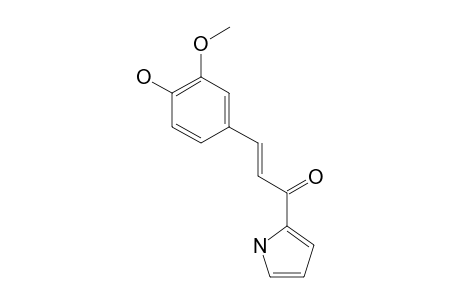 (2E)-3-(4-HYDROXY-3-METHOXYPHENYL)-1-(1H-PYRROL-2-YL)-PROPENONE