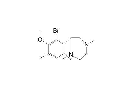 10-Bromo-1,2,3,4,5,6-hexahydro-1,5-imino-9-methoxy-3,8,11-trimethyl-3-benzazocine