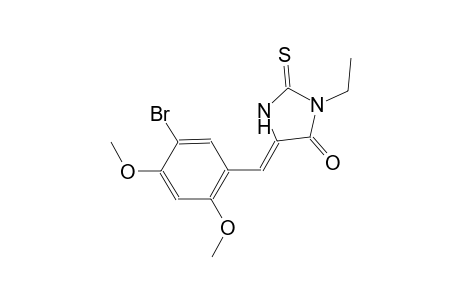 (5Z)-5-(5-bromo-2,4-dimethoxybenzylidene)-3-ethyl-2-thioxo-4-imidazolidinone