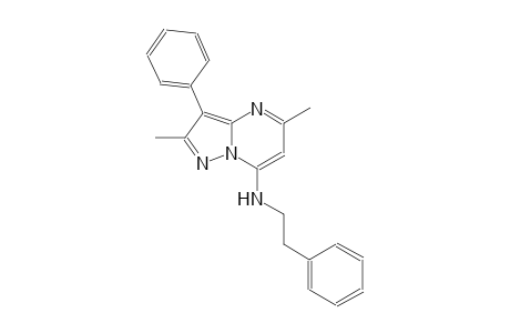 2,5-dimethyl-3-phenyl-N-(2-phenylethyl)pyrazolo[1,5-a]pyrimidin-7-amine