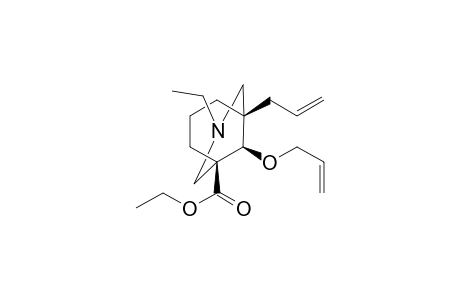 Ethyl (1R*,5S*,9R*)-5-(2'-propenyl)-9-(2''-propenyloxy)-3-azabicyclo[3.3.1]nonane-1-carboxylate