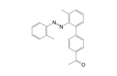 1-{3'-methyl-2'-[(E)-(2-methylphenyl)diazenyl]biphenyl-4-yl}ethanone