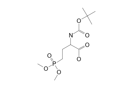 2-(TERT.-BUTYLOXYCARBONYLAMINO)-4-(DIMETHYLPHOSPHONO)-BUTANOIC-ACID;BOC-ABU(PO3ME2)-OH
