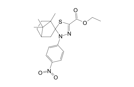 1',7',7'-trimethyl-4-(4-nitrophenyl)spiro[1,3,4-thiadiazole-5,2'-norbornane]-2-carboxylic acid ethyl ester