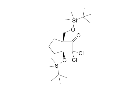 1-(t-Butyldimethylsilyloxy)-5-[(t-butyldimethylsilyloxy)methyl]-7,7-dichlorobicyclo[3.2.0]heptan-6-one
