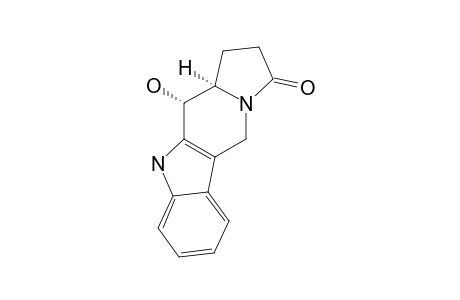 11-HYDROXY-1,2,3,5,11,11A-HEXAHYDROINDOLIZINO-[7,6-B]-INDOL-3-ONE