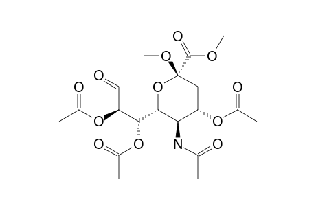 METHYL-(METHYL-5-ACETAMIDO-4,7,8-TRI-O-ACETYL-3,5-DIDEOXY-8-FORMYL-D-GLYCERO-D-GALACTO-2-OCTULOPYRANOSID)-ONATE