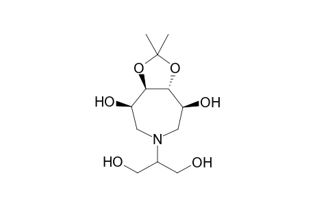 (3R,4R,5R,6S)-1-N-(2-(1,3-Dihydroxypropyl)-3,4,5,6-tetrahydroxy-4,5-isopropylideneazepane