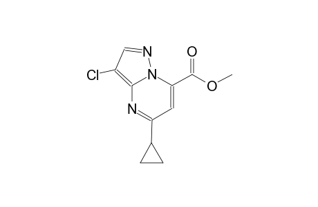 pyrazolo[1,5-a]pyrimidine-7-carboxylic acid, 3-chloro-5-cyclopropyl-, methyl ester
