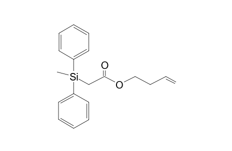 But-3'-enyl 2-(diphenylmethylsilyl)acetate