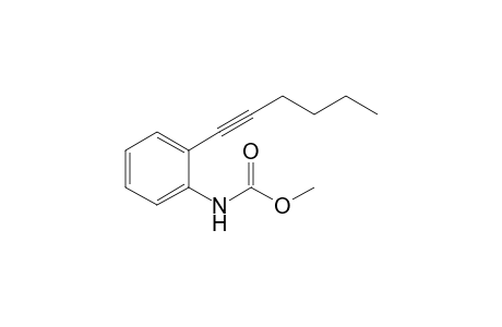 Methyl N-(2-hex-1-ynylphenyl)carbamate