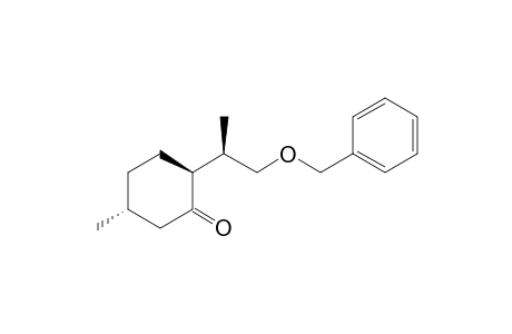 (2S,5R)-2-[(1R)-2-benzoxy-1-methyl-ethyl]-5-methyl-cyclohexanone