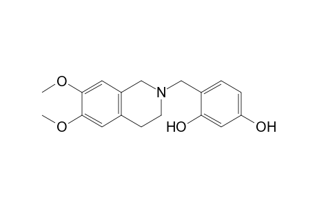 N-(2',4'-Dihydroxybenzyl)-6,7-dimethoxy-1,2,3,4-tetrahydroisoquinoline